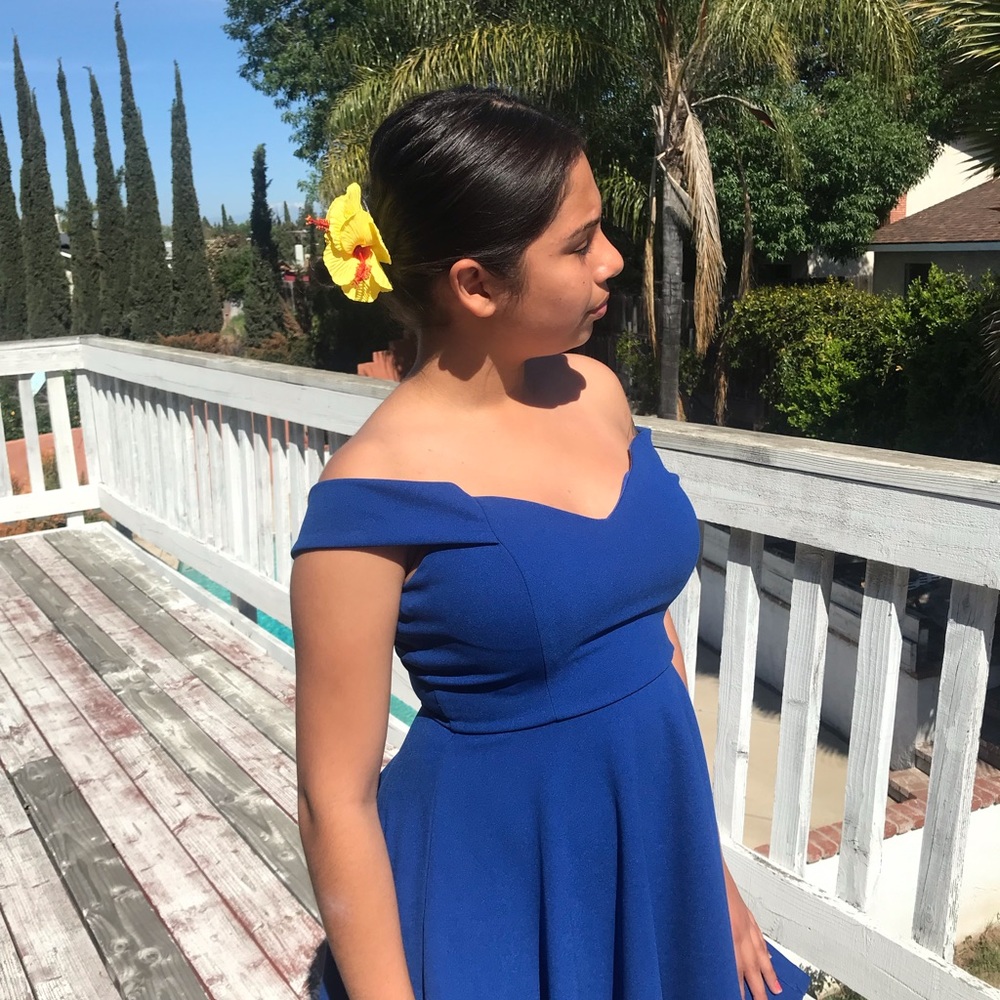 Royal blue dress